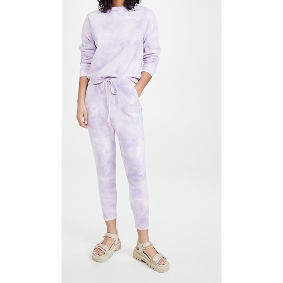 Nili Lotan Tops - Nili Lotan Classic Crewneck in Lavender Tie Dye